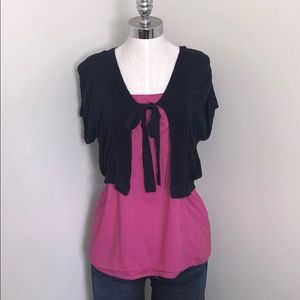 Anthropologie navy sweater topper 🎀